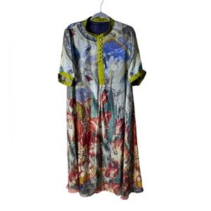 Elenyun Stylewe Silk Maxi Dress XXL Whimsical Fairy Asian Inspired Sheer New